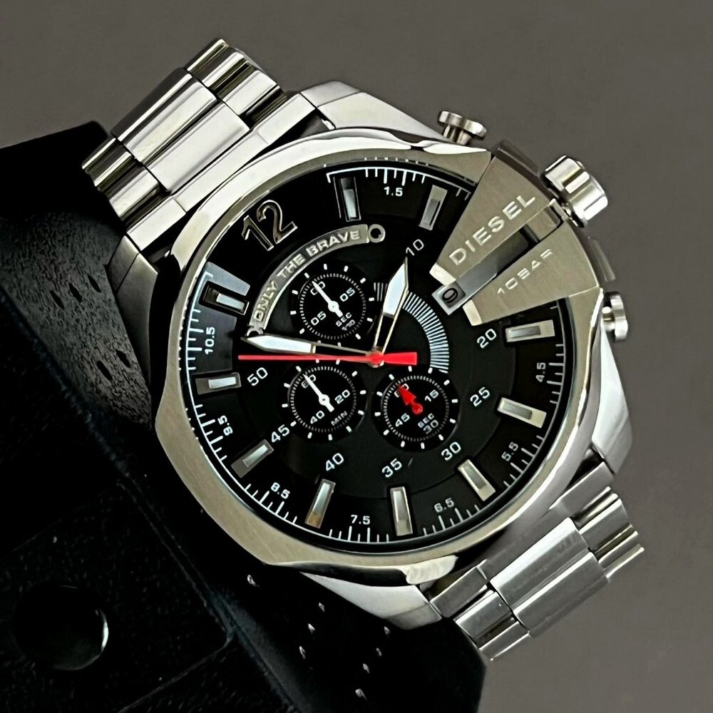 Diesel Mega Chief Chronograph Stainless Steel Watch (DZ4308)